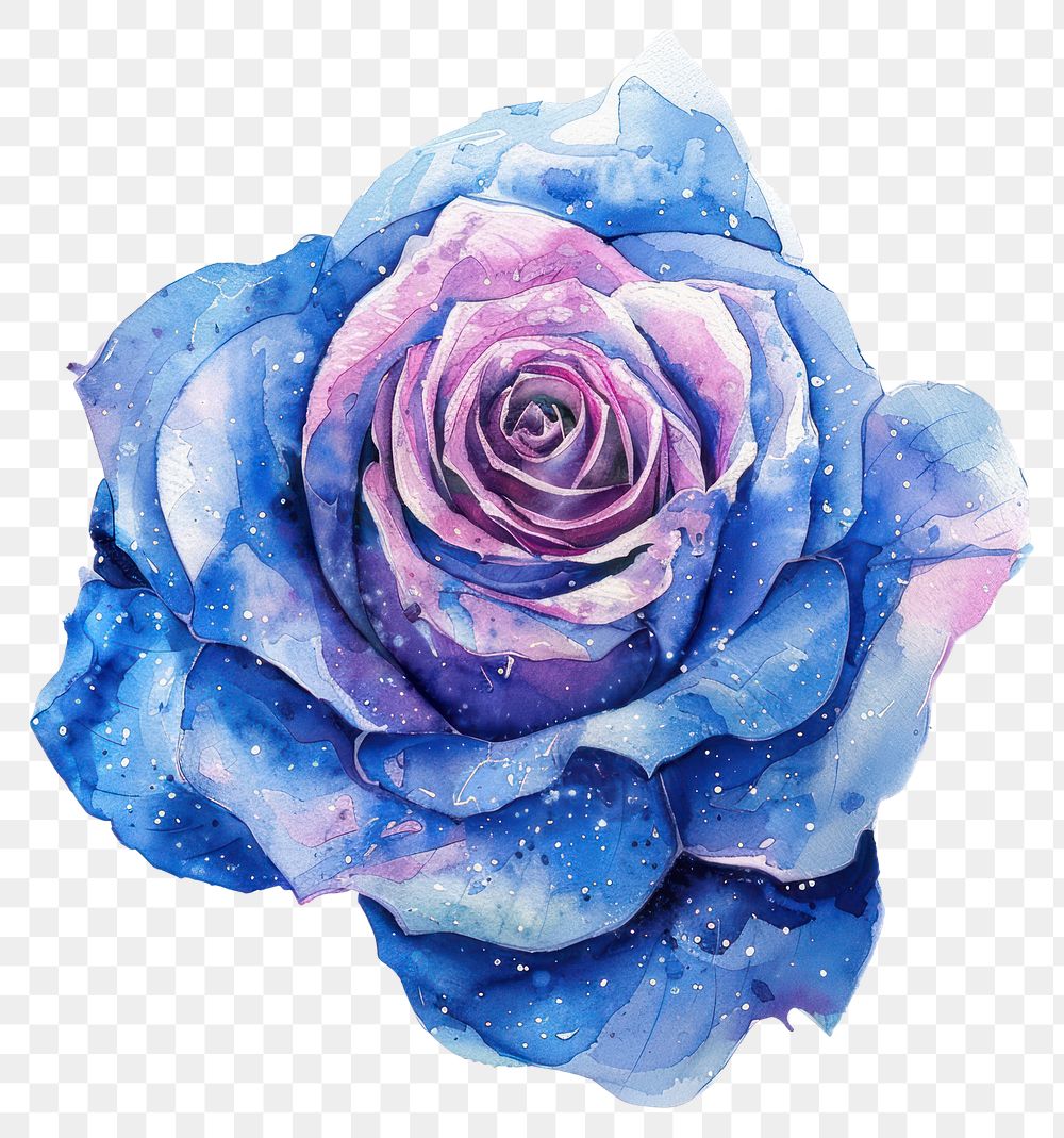 PNG Rose Watercolor watercolor flower art.