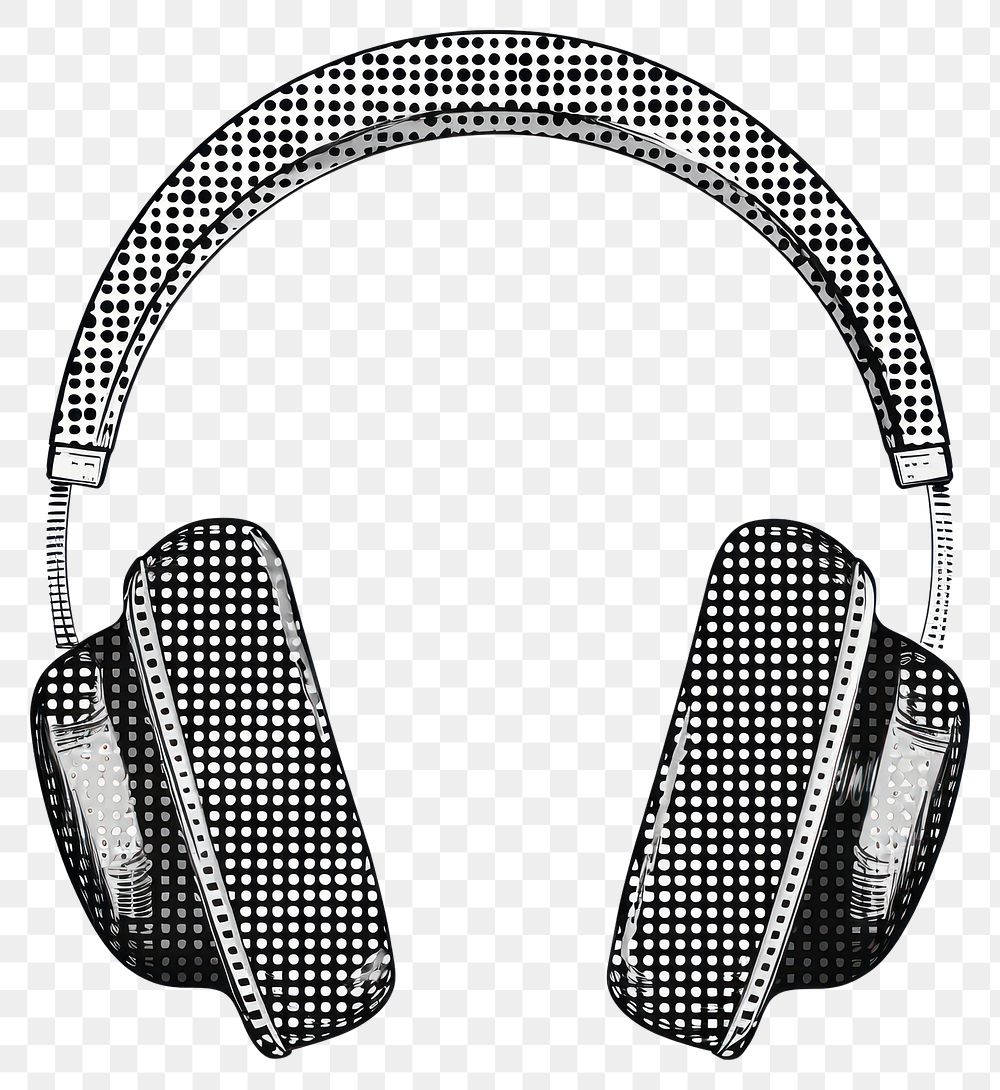 PNG Headphone icon headphones black white.