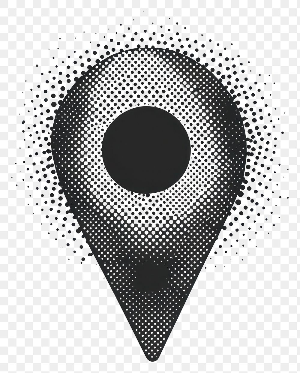 PNG Location icon black white art.