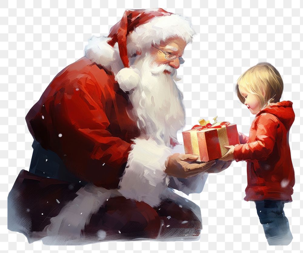 PNG Santa Claus christmas adult gift. 