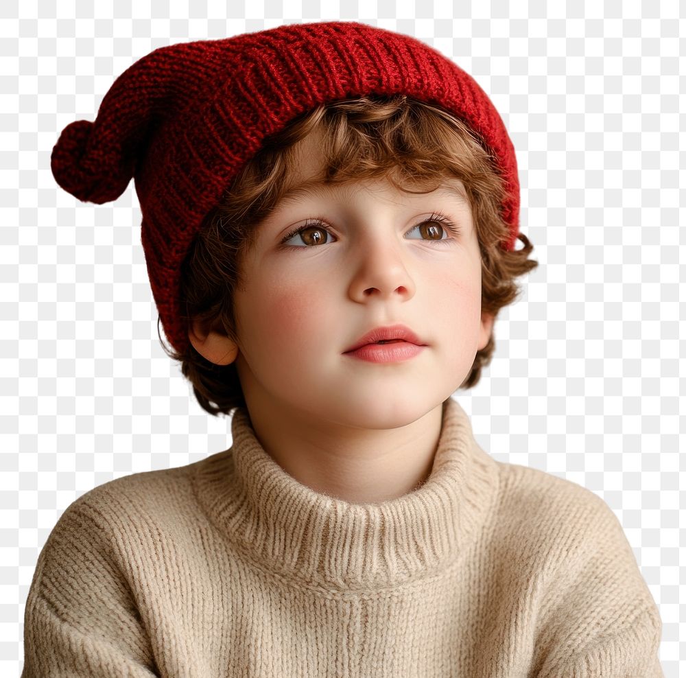 PNG French boy background portrait sweater.