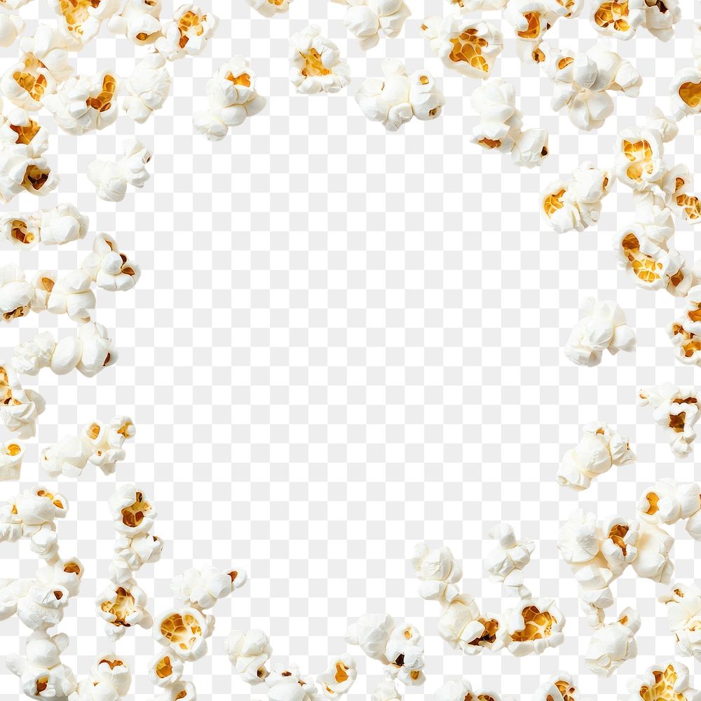 PNG Popcorns background snack white.