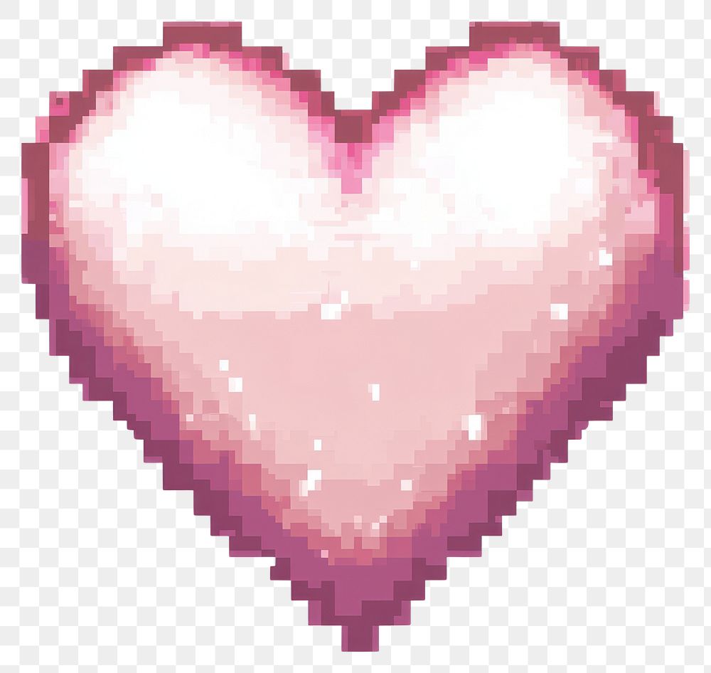 PNG Pink heart icons pixel illustration pixelated.