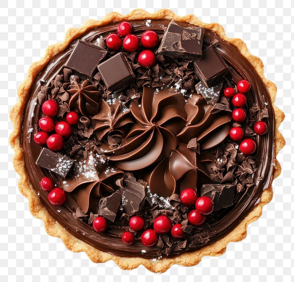 PNG A Christmas Chocolate tart chocolate confectionery dessert.