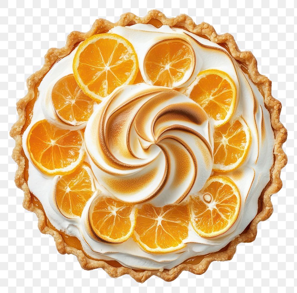 PNG A Christmas orange meringe pie photography dessert pastry.