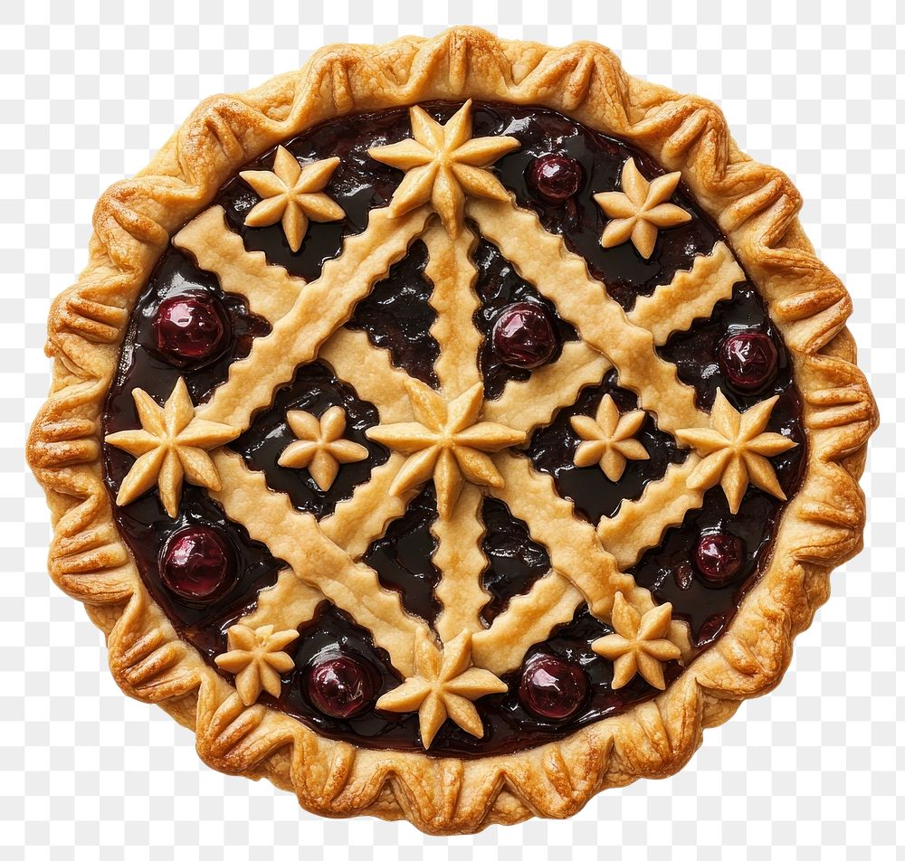 PNG A Christmas pie food photography decoration.