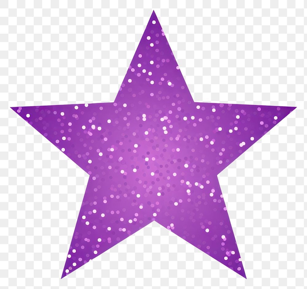 PNG Glitter purple star icon symbol shape white background.