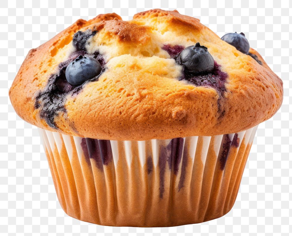 PNG Blueberry muffin dessert cupcake food.