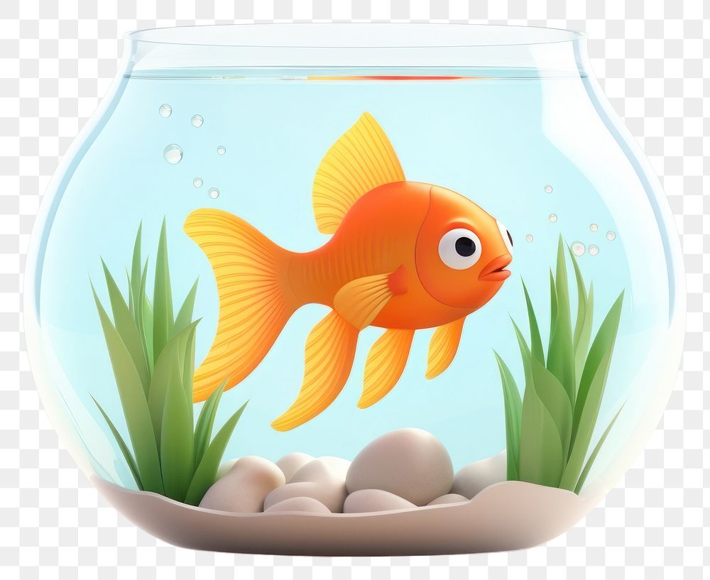 PNG Goldfish aquarium cartoon animal. 