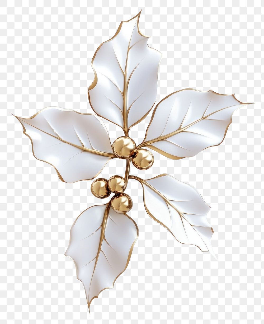 PNG Holly illustration christmas leaves.