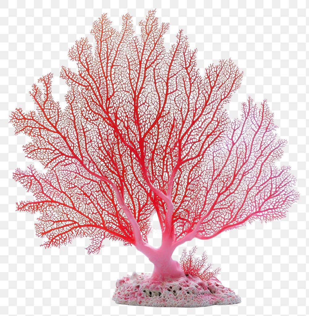 PNG Real Gorgonian coral ocean reef sea.