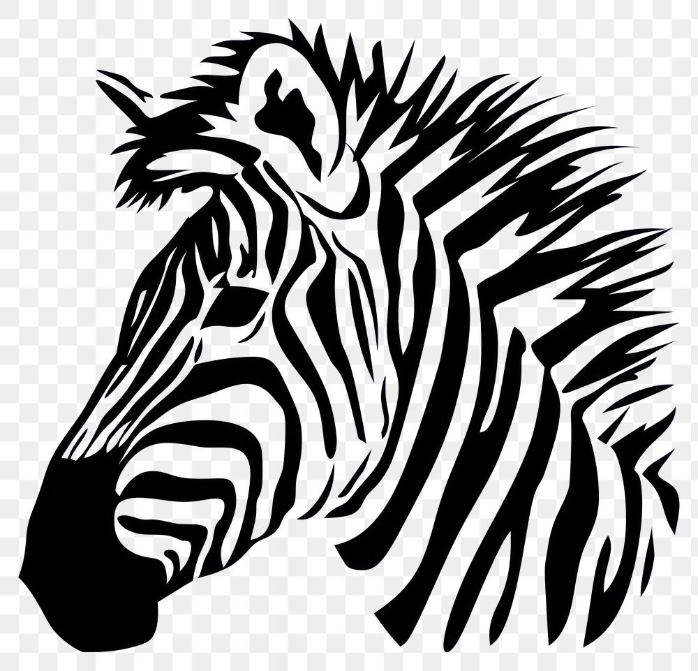 PNG Zebra animal mammal white.