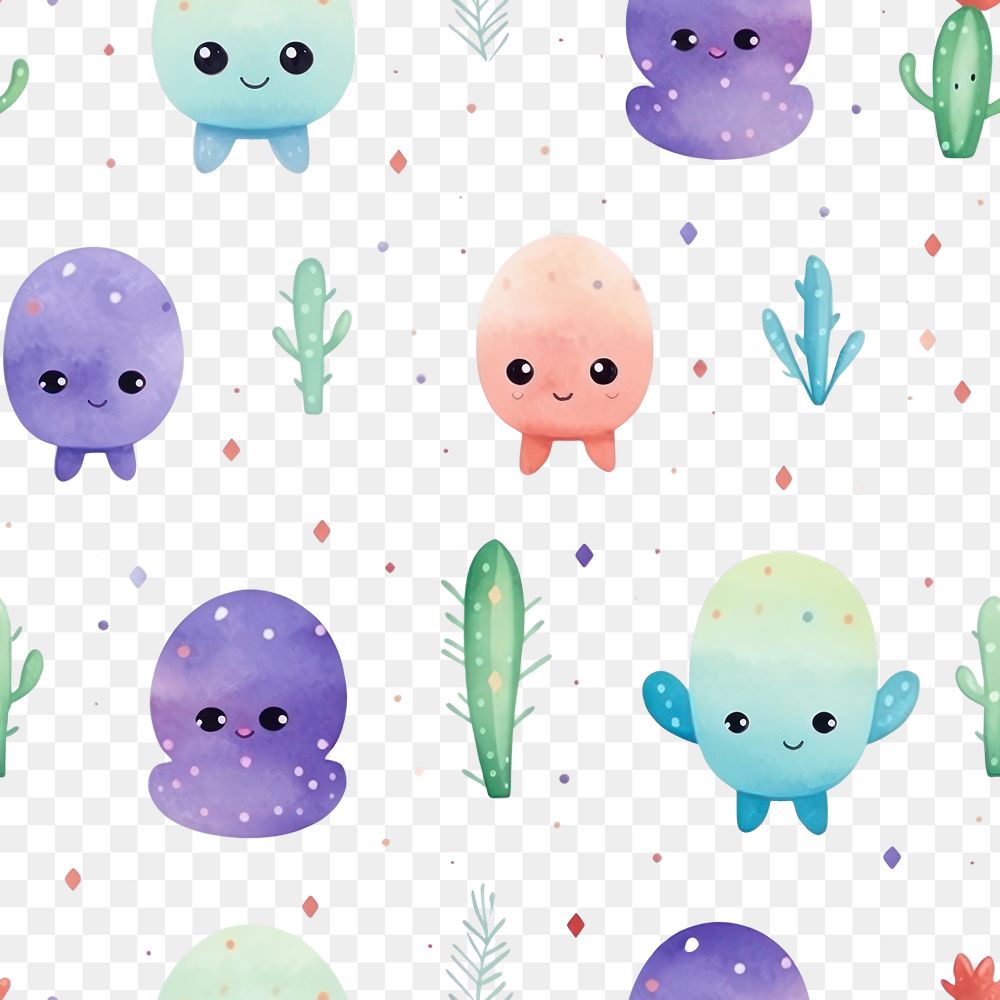 PNG Aliens pattern backgrounds cute. 