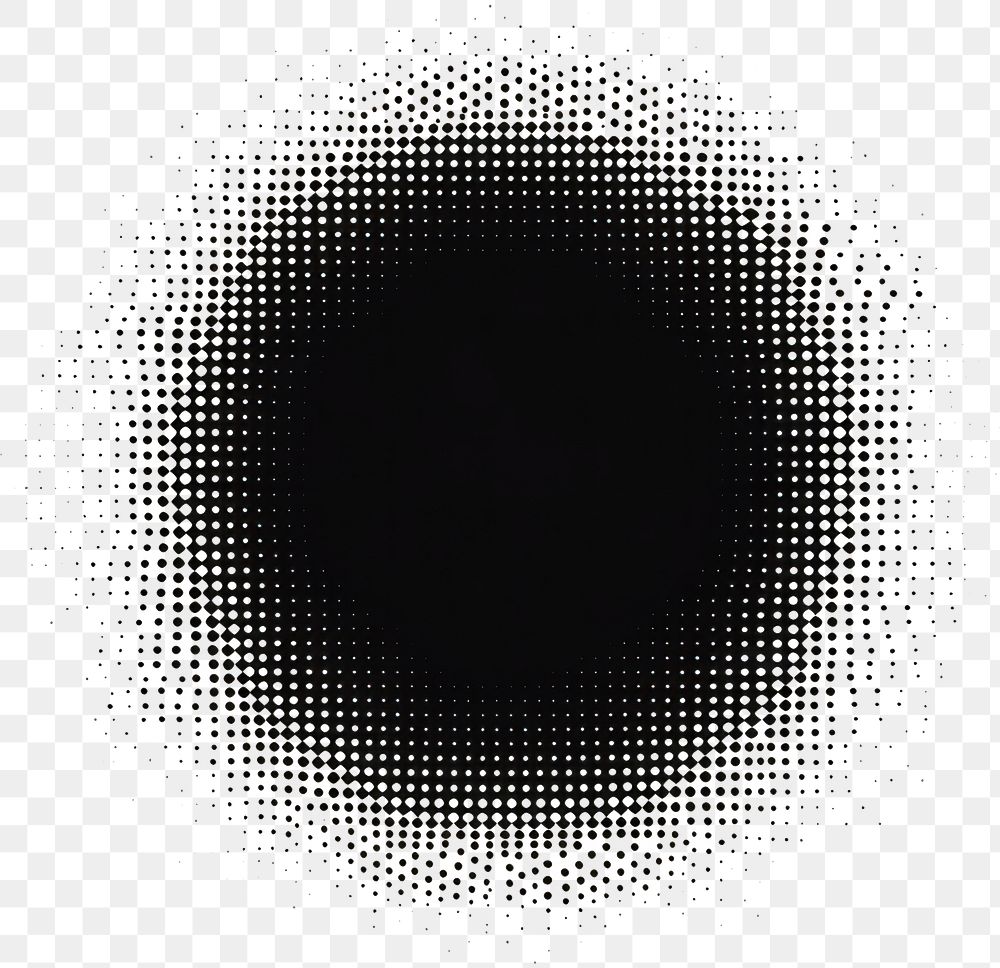 PNG Black sun gradient transitioning smoothly minimalist abstract effect.