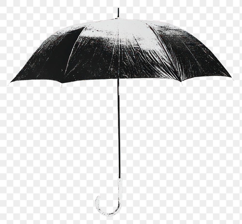 PNG Umbrella design black white.