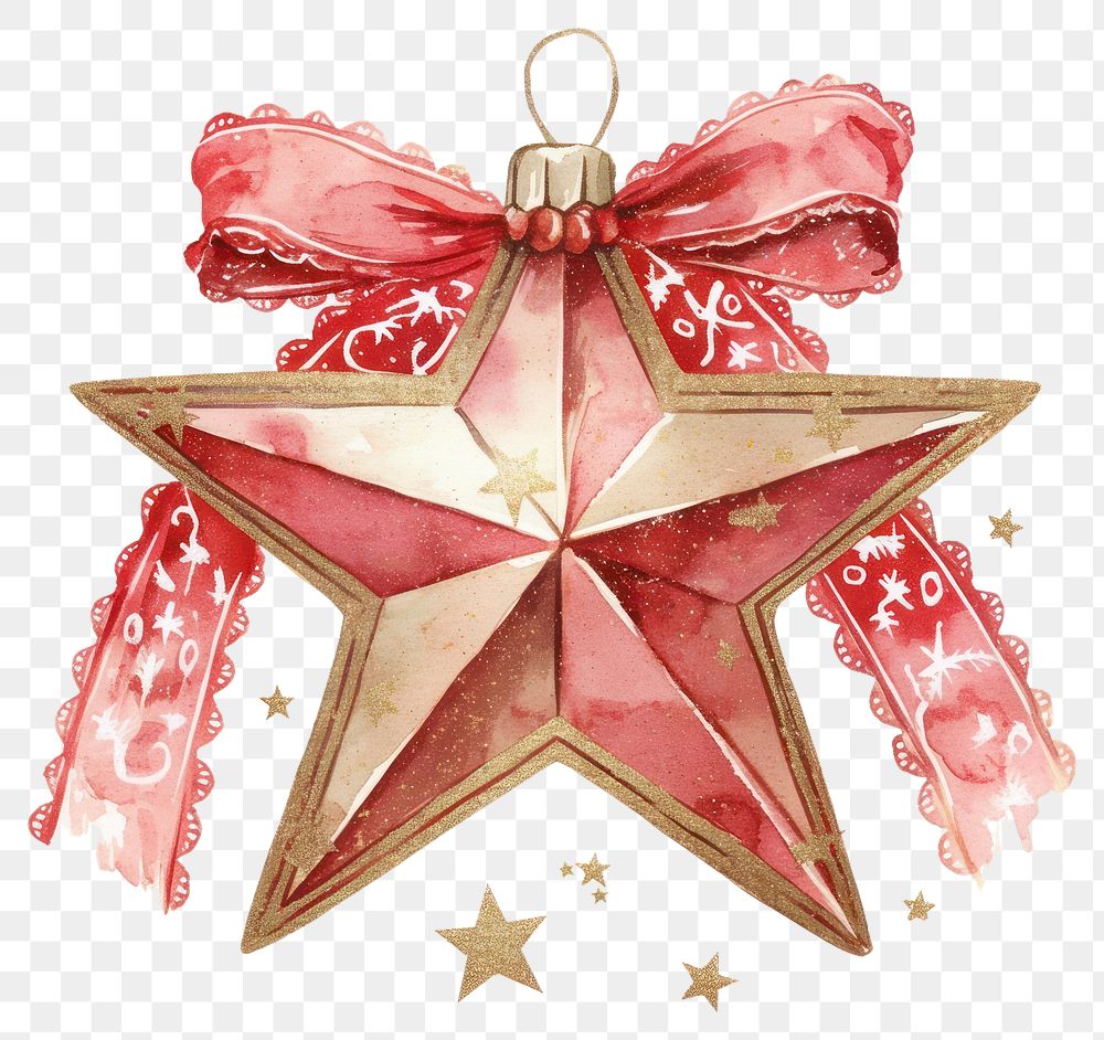 PNG Star illustration watercolor christmas.