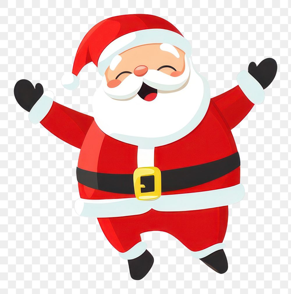 PNG Character cartoon santa white.