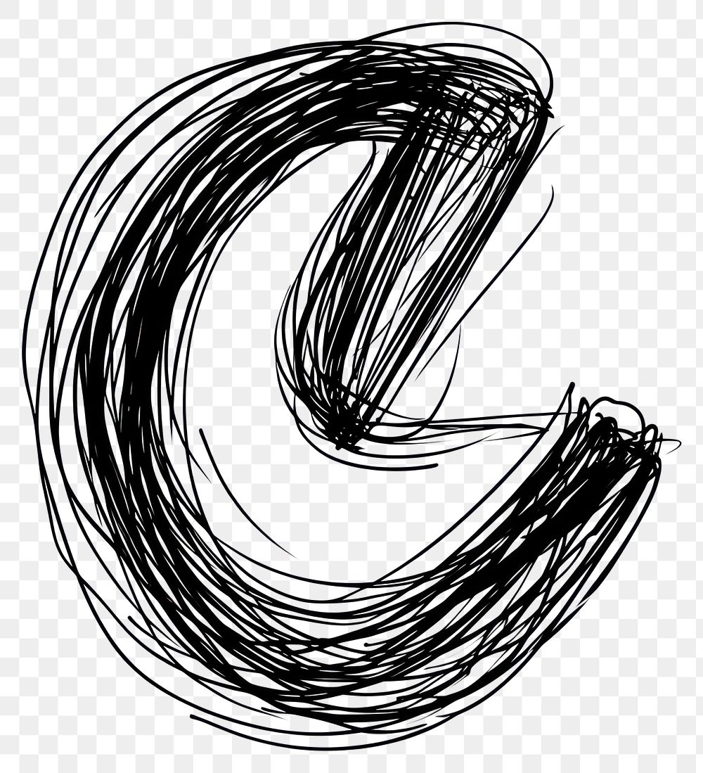 PNG A lpercentage symbol scribble drawing abstract black.