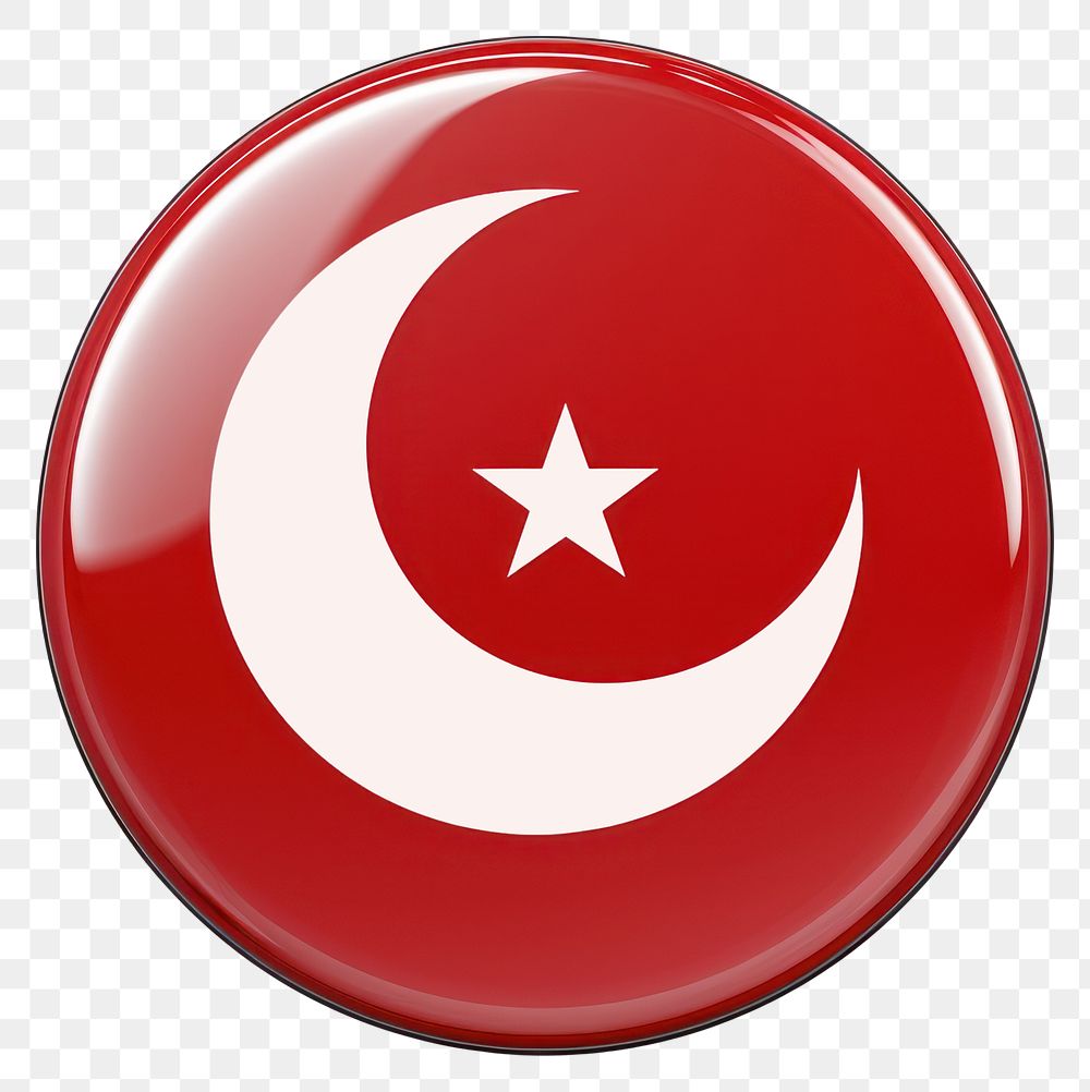 PNG Turkey flag symbol white crescent.