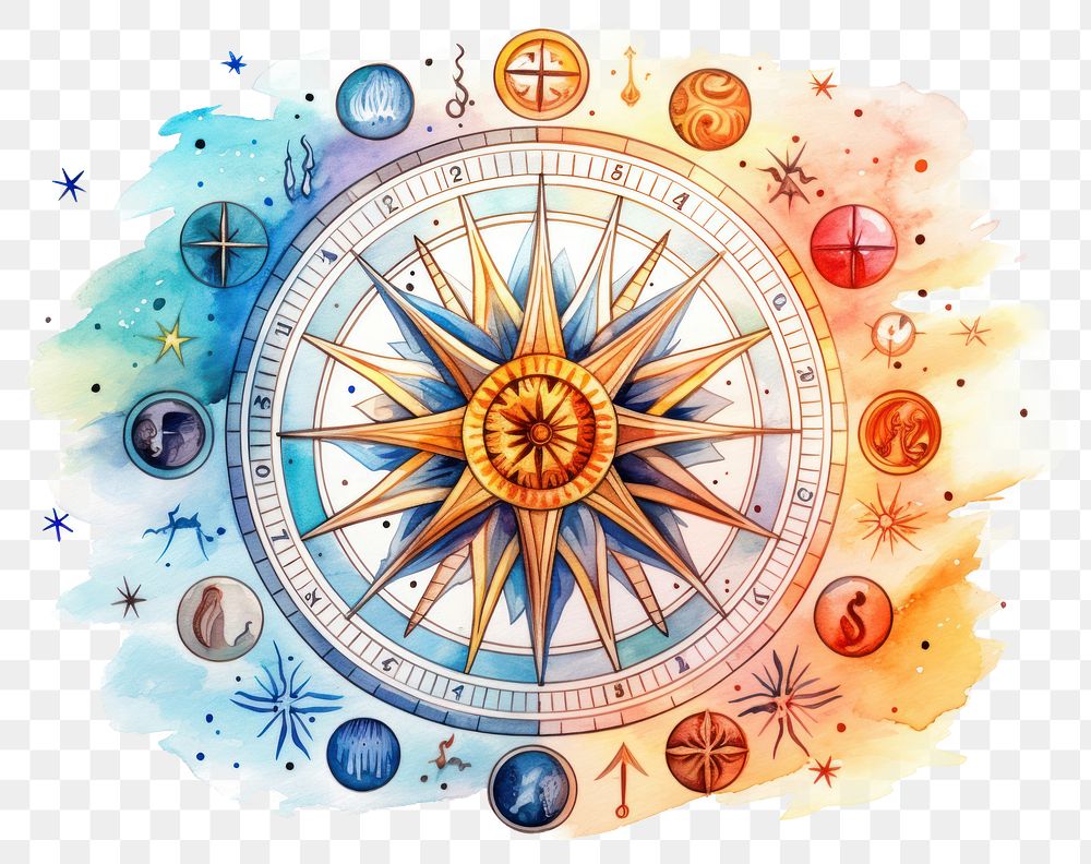 PNG Astrology creativity dartboard diagram.