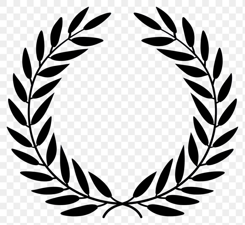 PNG Laurel wreath symbol vector design.