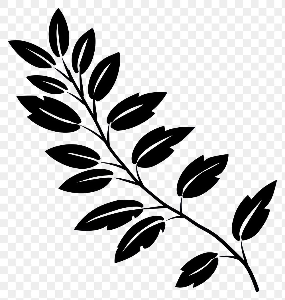 PNG Laurel branch leaf art illustration.