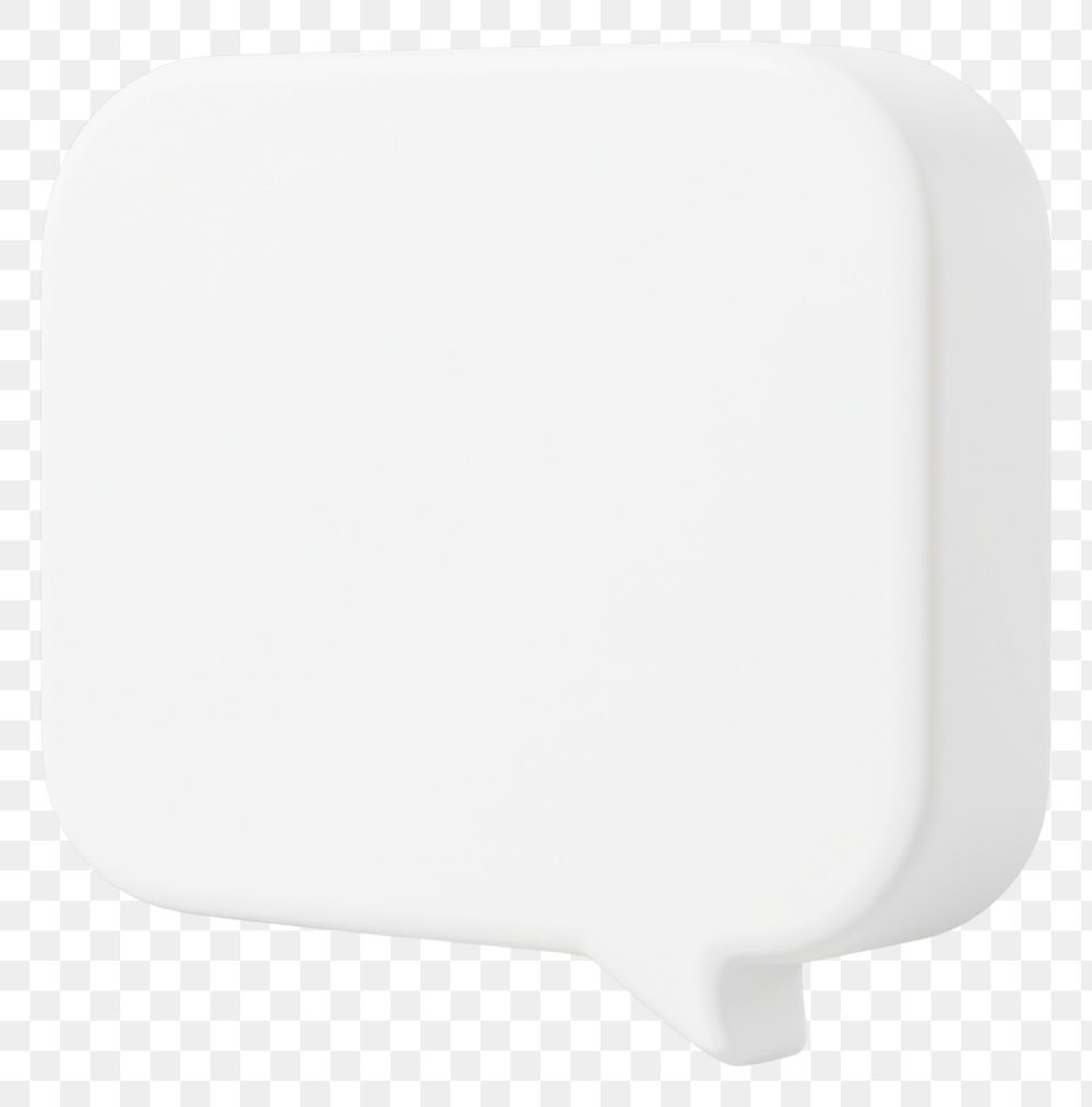 PNG Square Shape Outline illustration speech bubble.