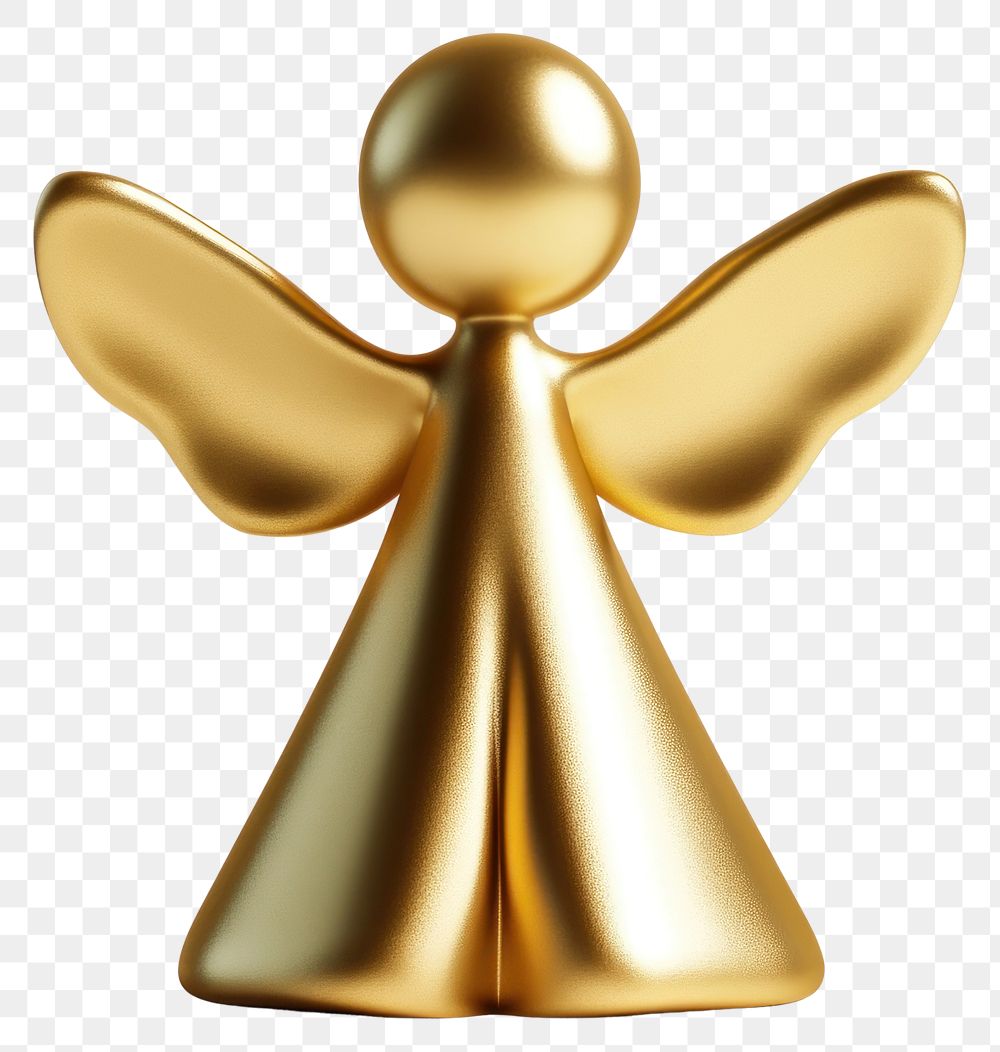 PNG Gold Angel golden angel shiny.