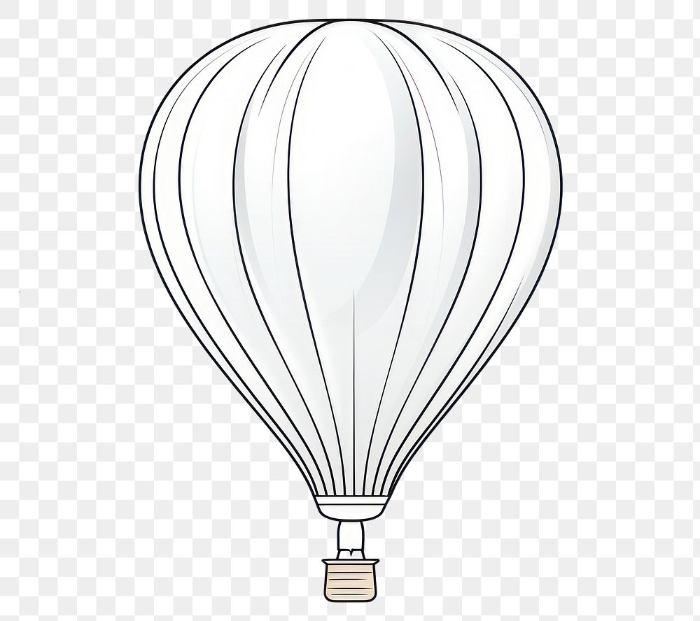 PNG Air balloon aircraft vehicle sketch.