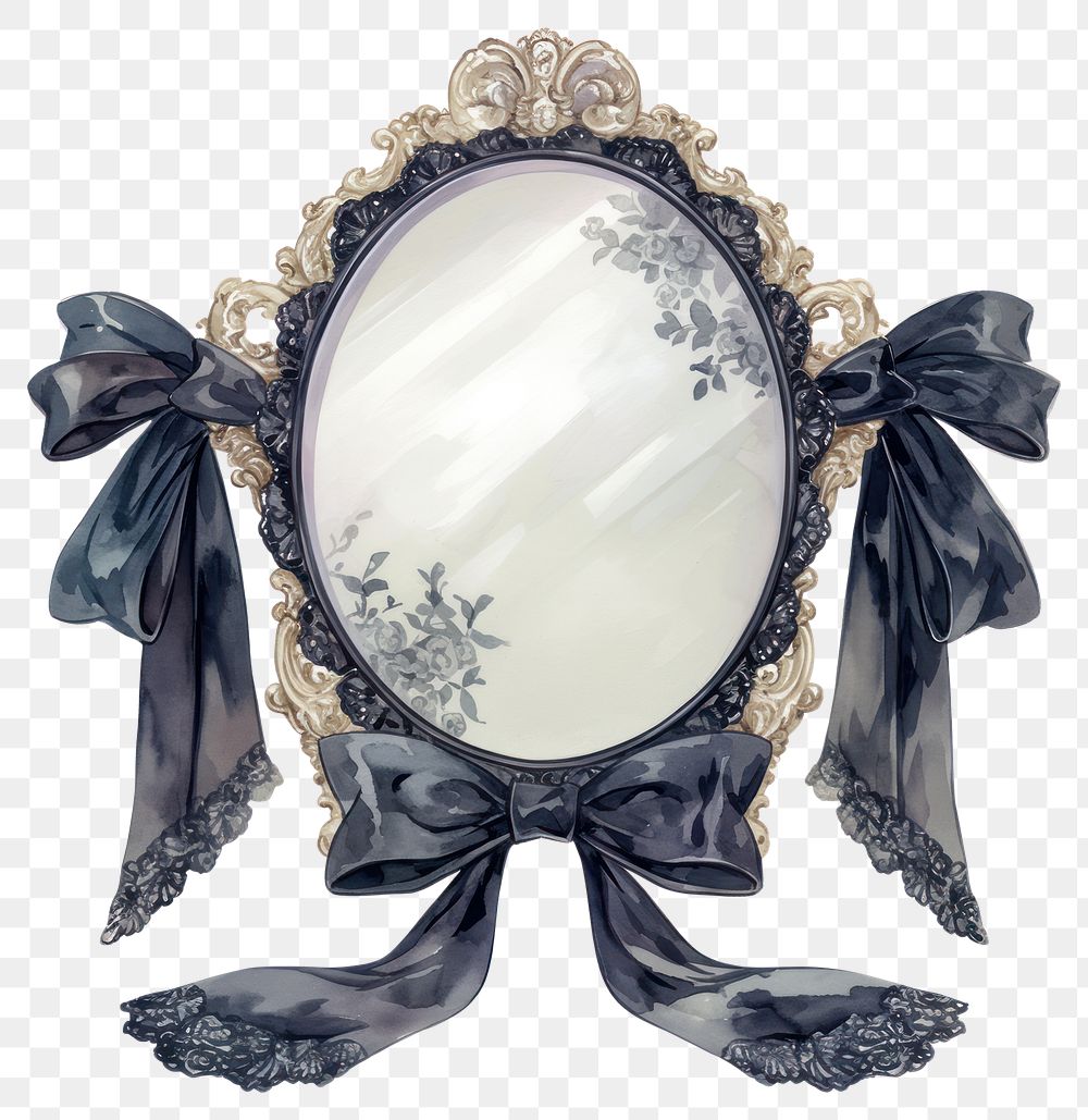 PNG Black coquette mirror ribbons | Free PNG - rawpixel
