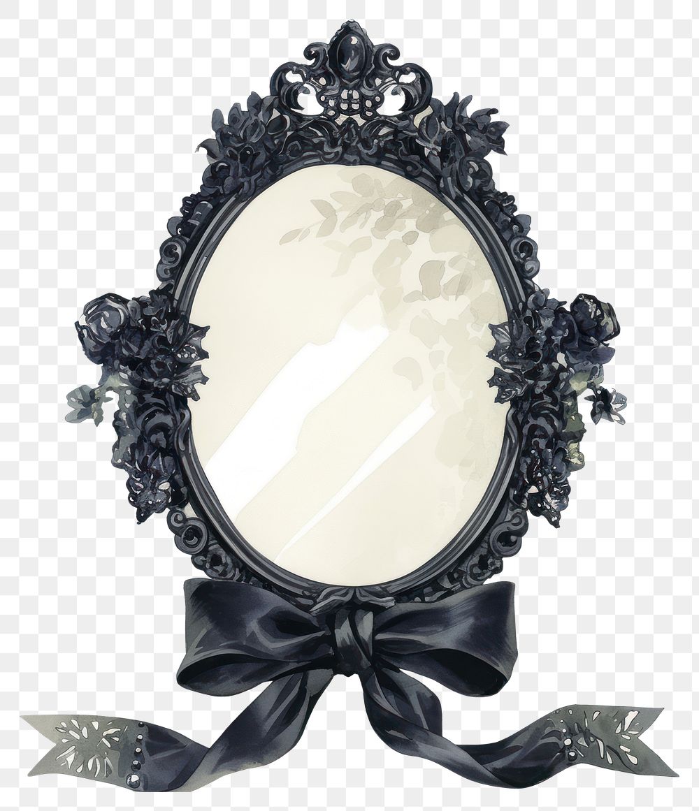 PNG Black coquette mirror ribbon | Free PNG - rawpixel