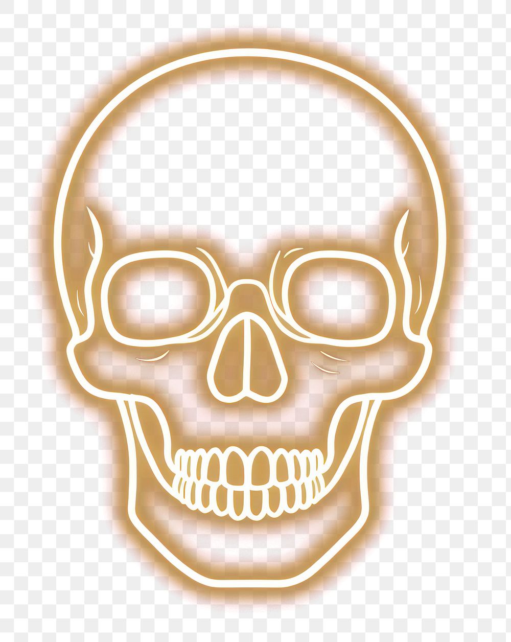 PNG Skull neon illustration background.