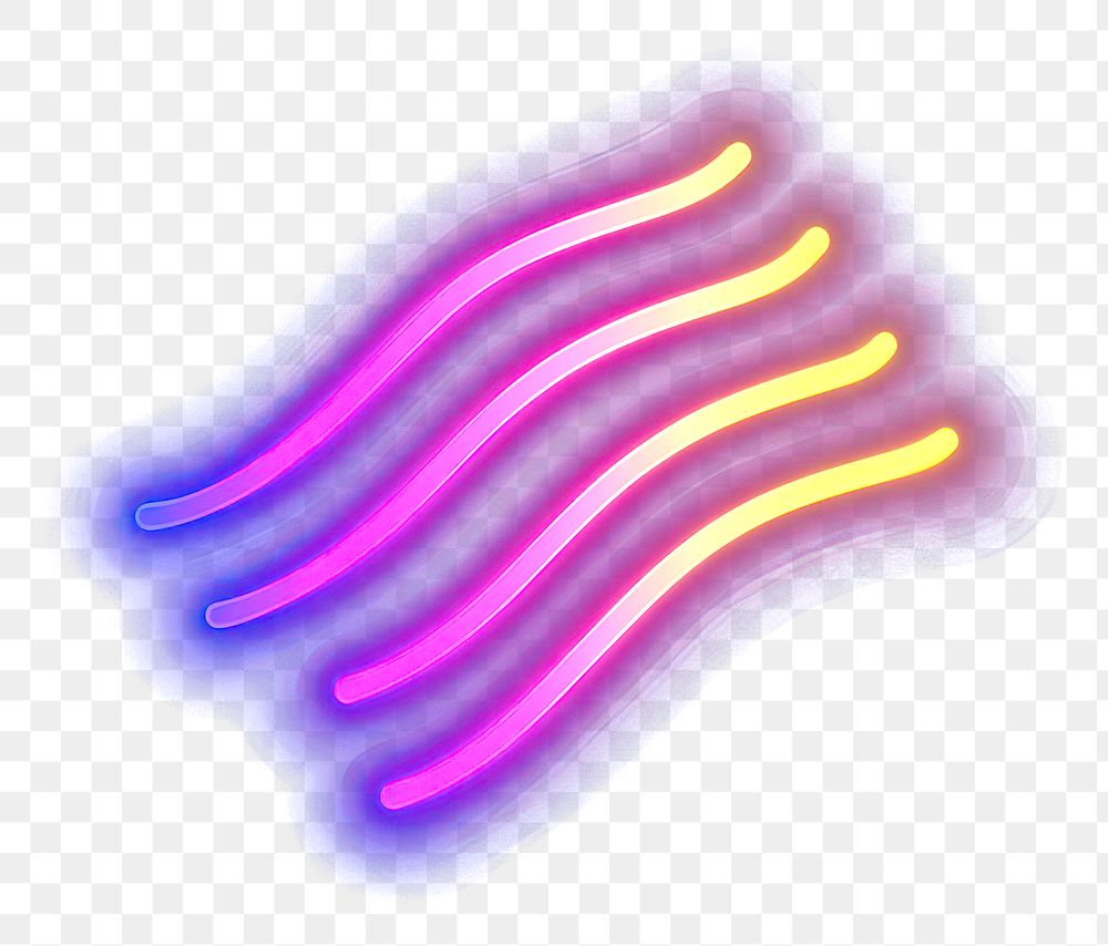 PNG Abstract lights neon illustration.