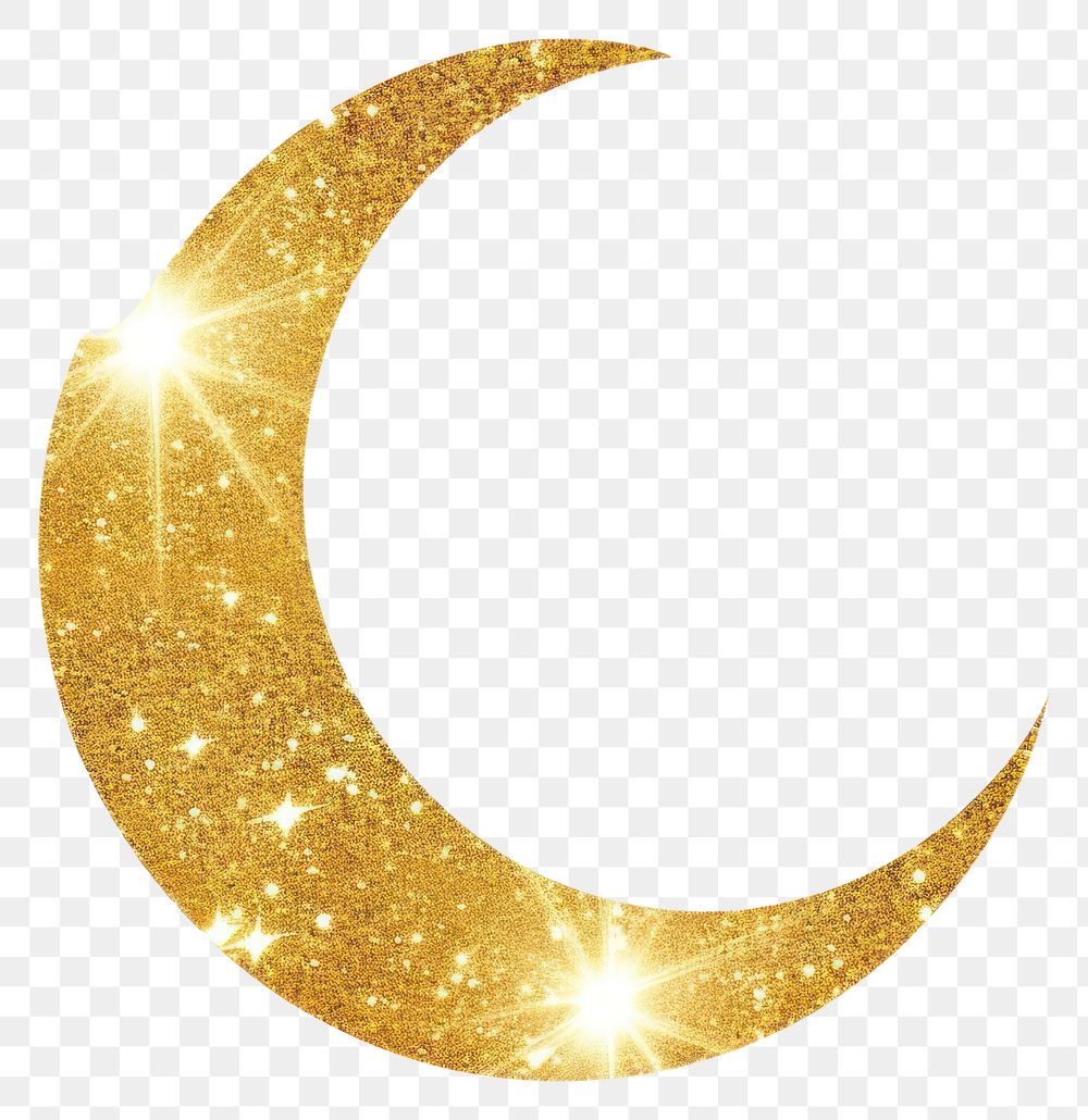 PNG Crescent icon gold astronomy crescent.