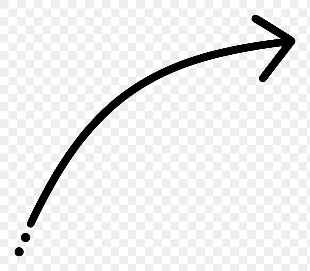 PNG Arrow curl line symbol simple illustration.