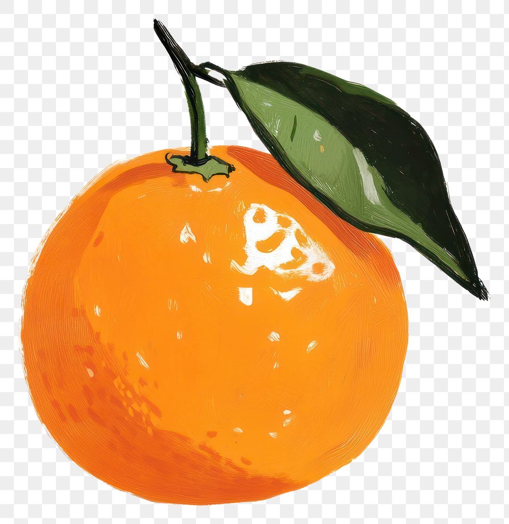 PNG Orange illustration fruit art.