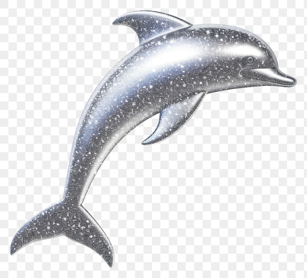 PNG Silver color dolphin icon animal mammal fish.