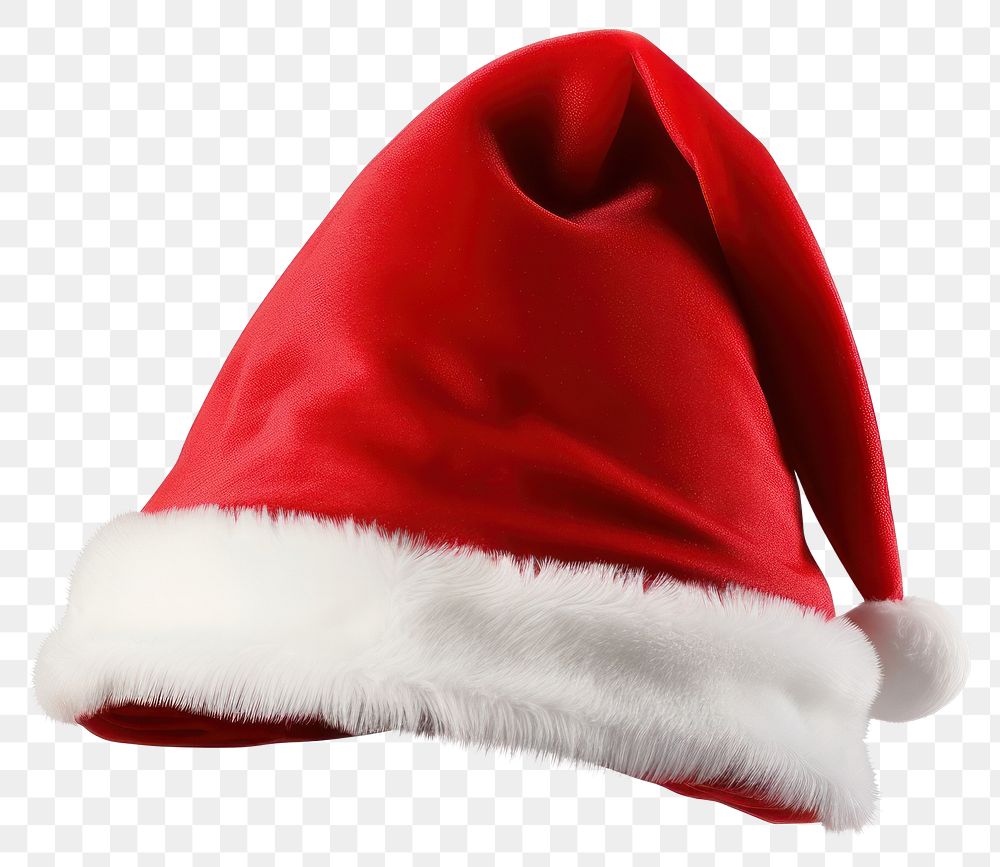 PNG Red santa hat white sweatshirt christmas.