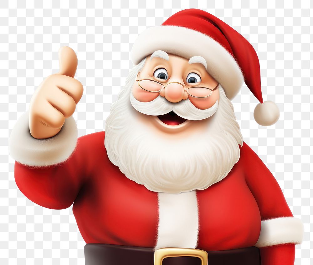 PNG Santa Claus Christmas christmas pointing cartoon. 