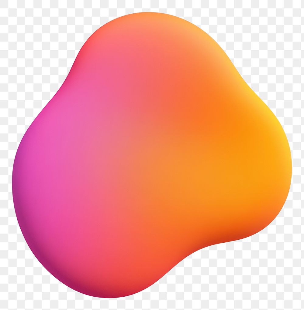 PNG Abstract shape illustration gradient colors.