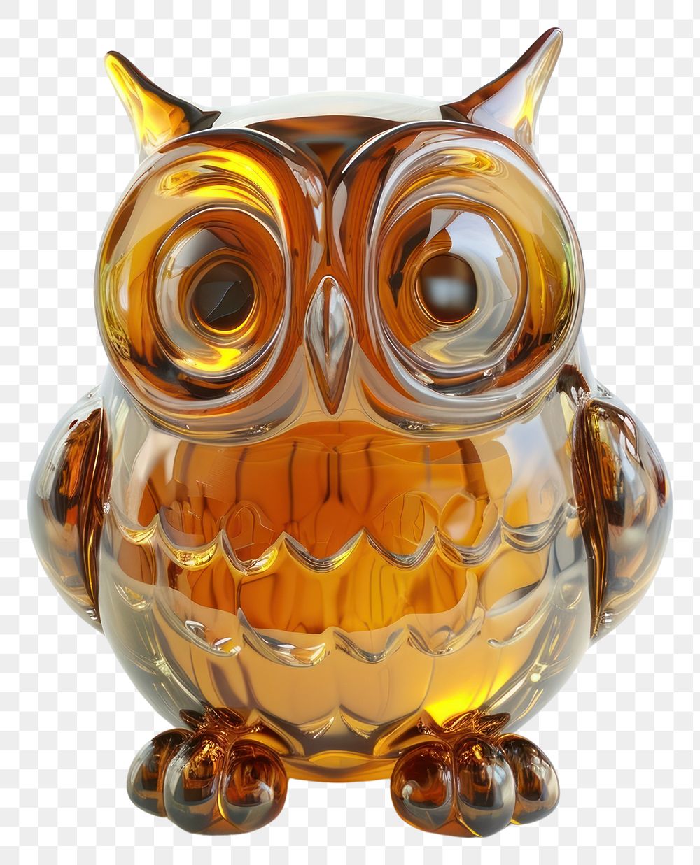 PNG Animal pottery glass owl.
