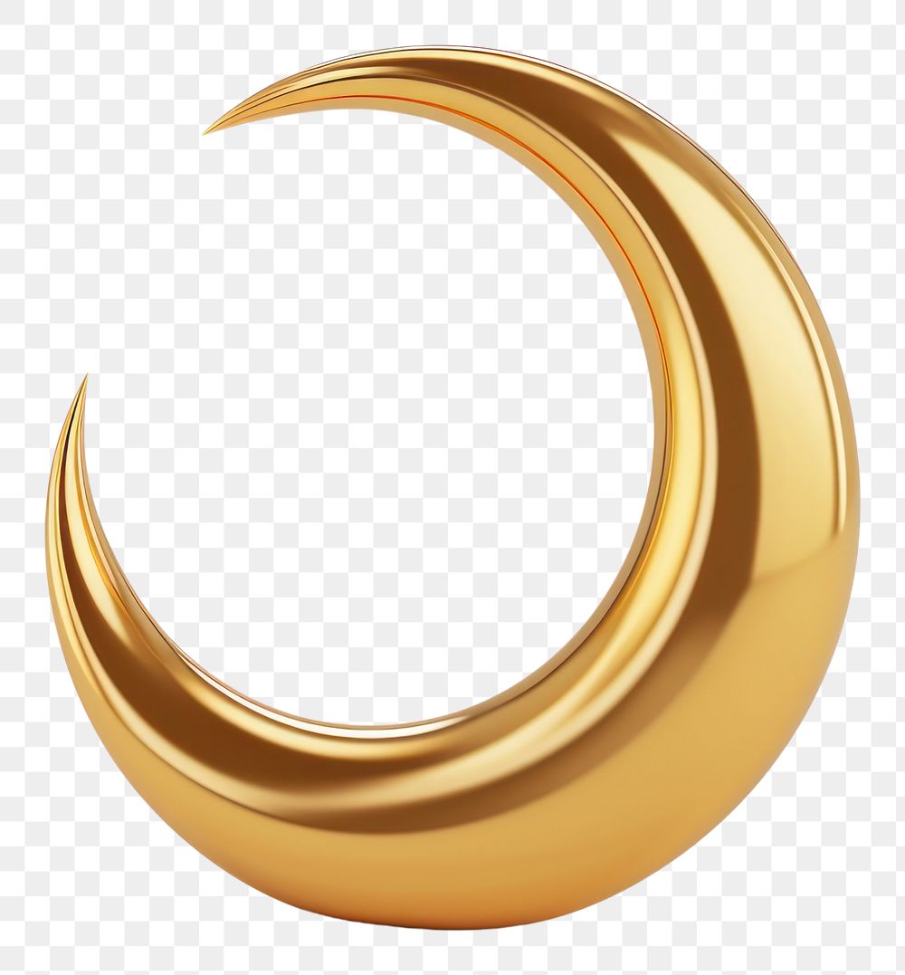 PNG Crescent moon gold crescent jewelry.