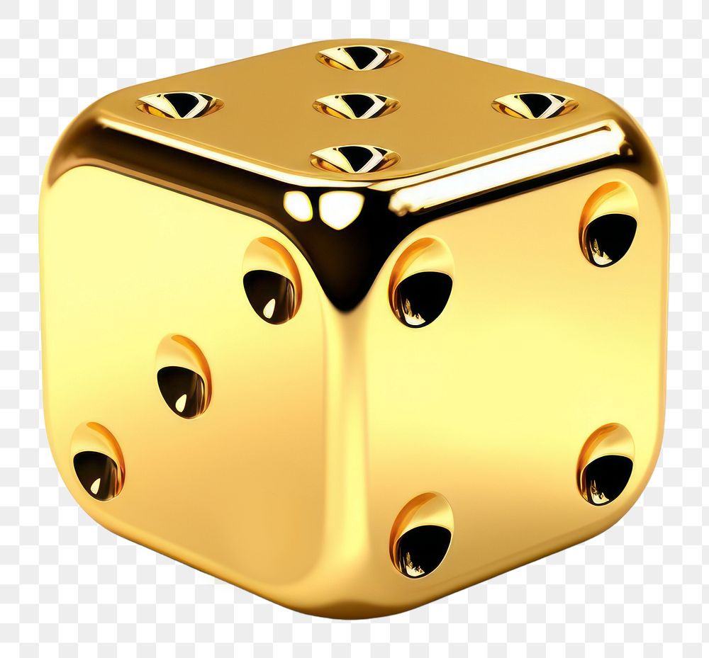 PNG Dice dice game gold.