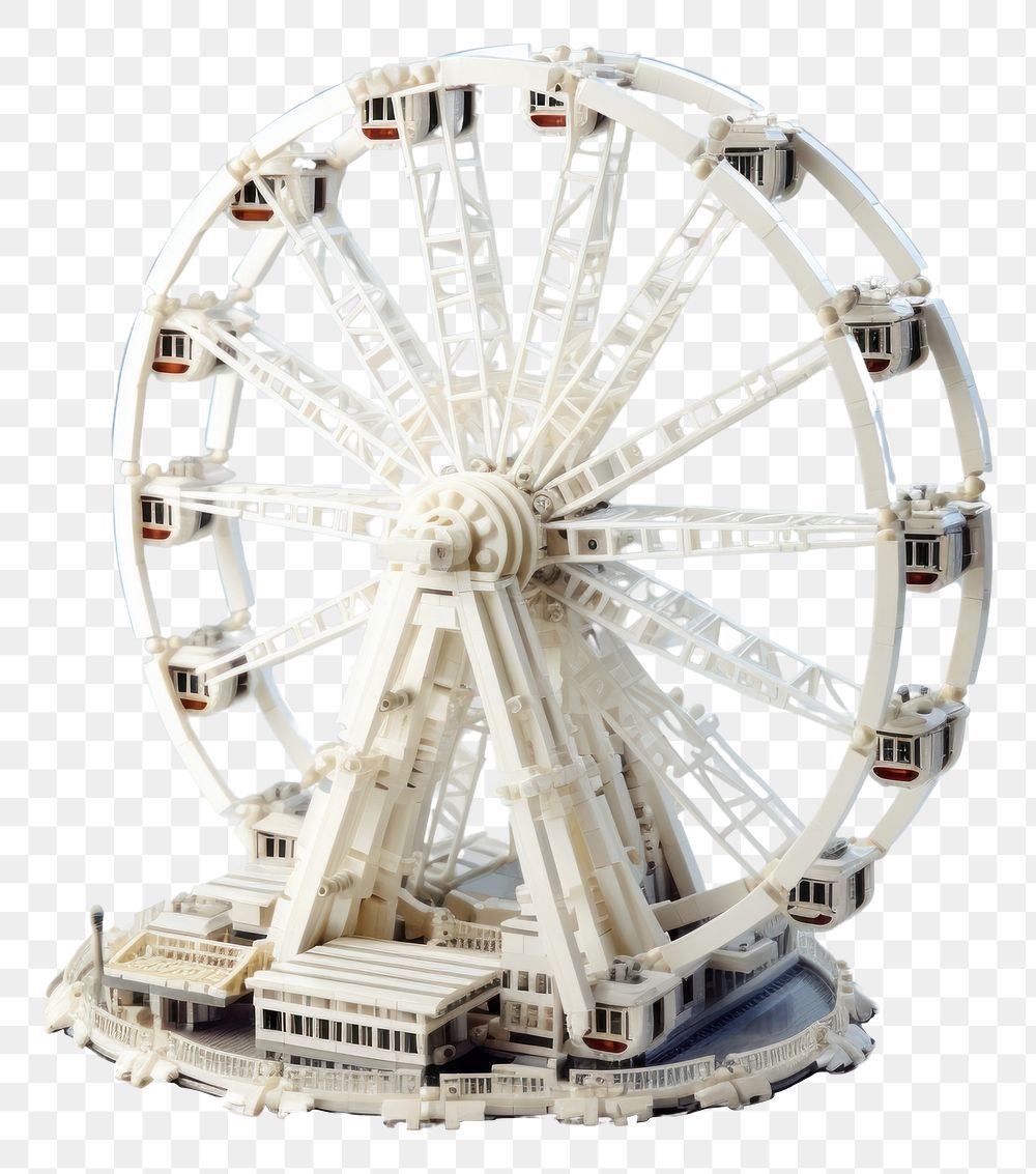 PNG Ferris wheel fun transportation architecture. AI generated Image by rawpixel.