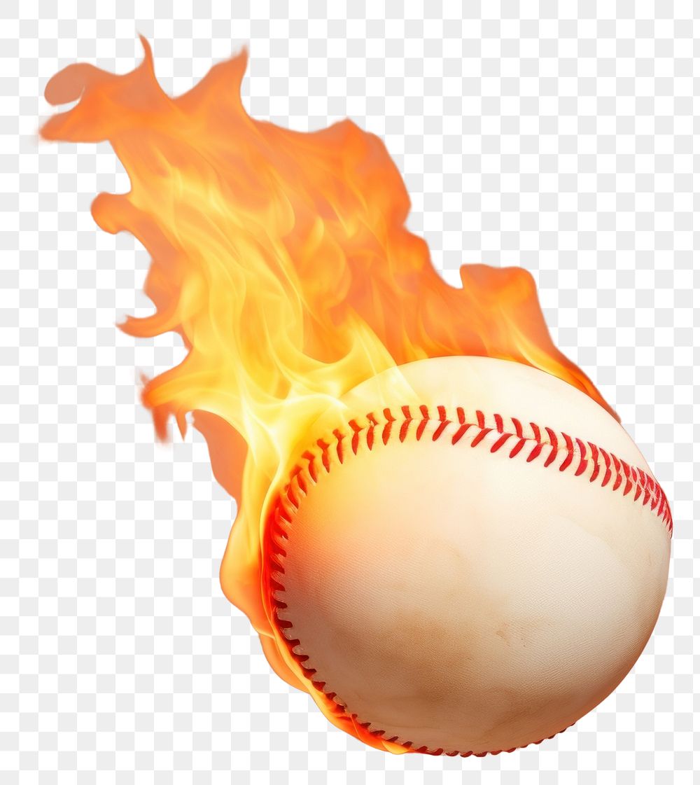 PNG Baseball sports fire softball.