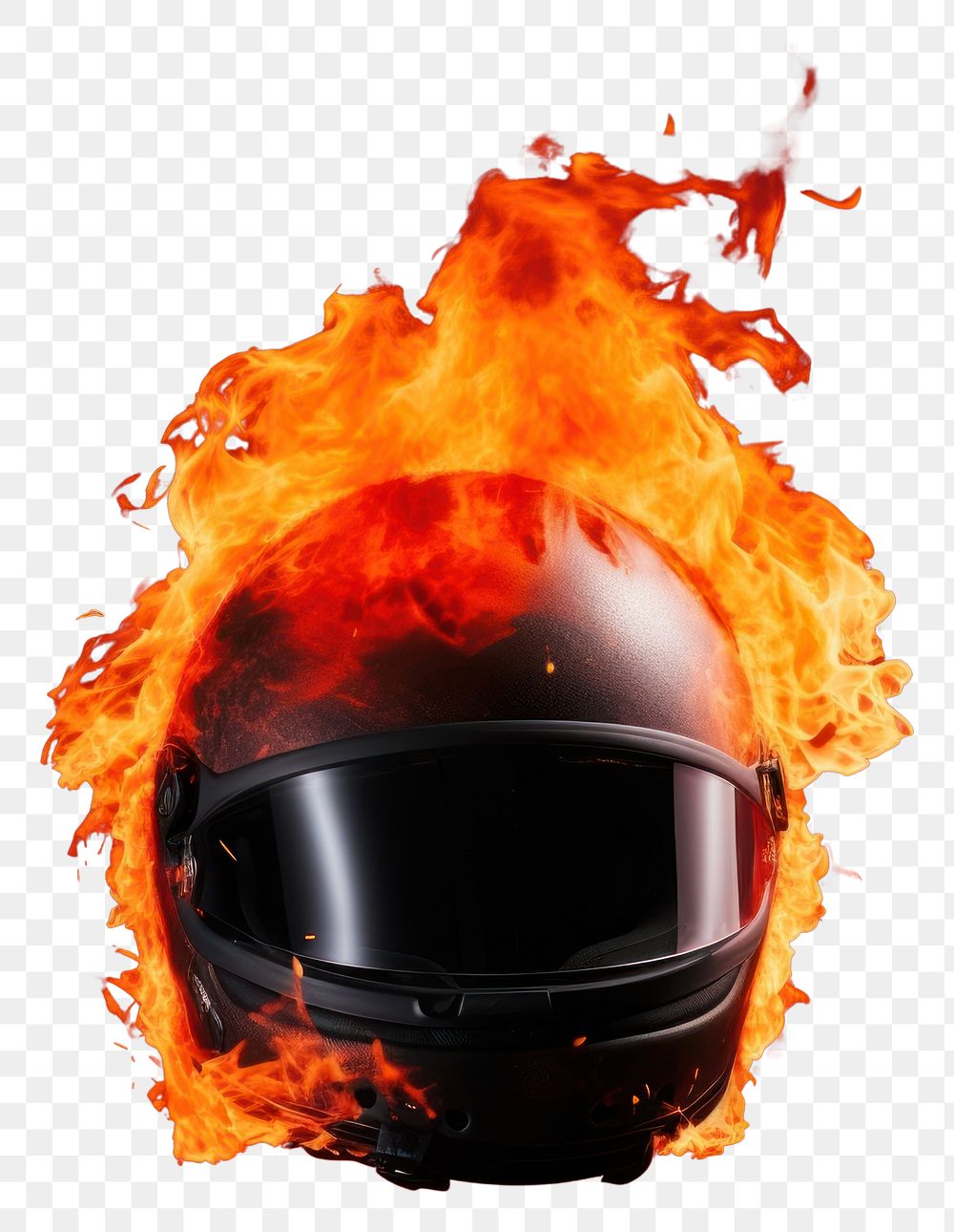 PNG Helmet fire protection exploding.