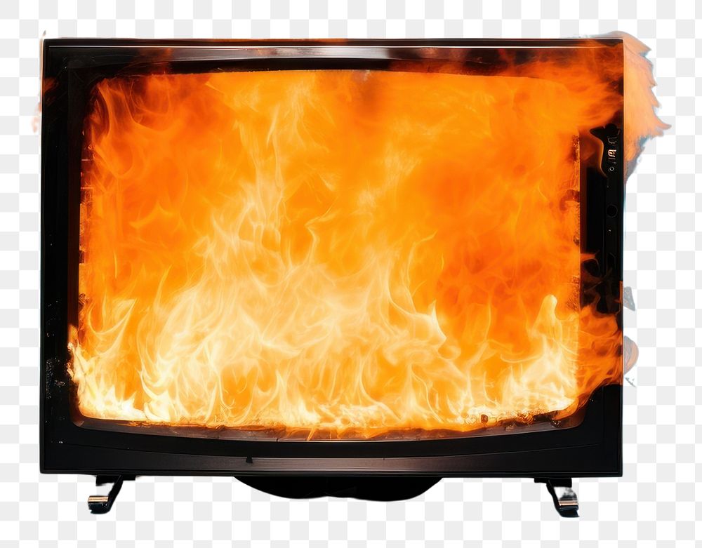PNG Fireplace television technology appliance.
