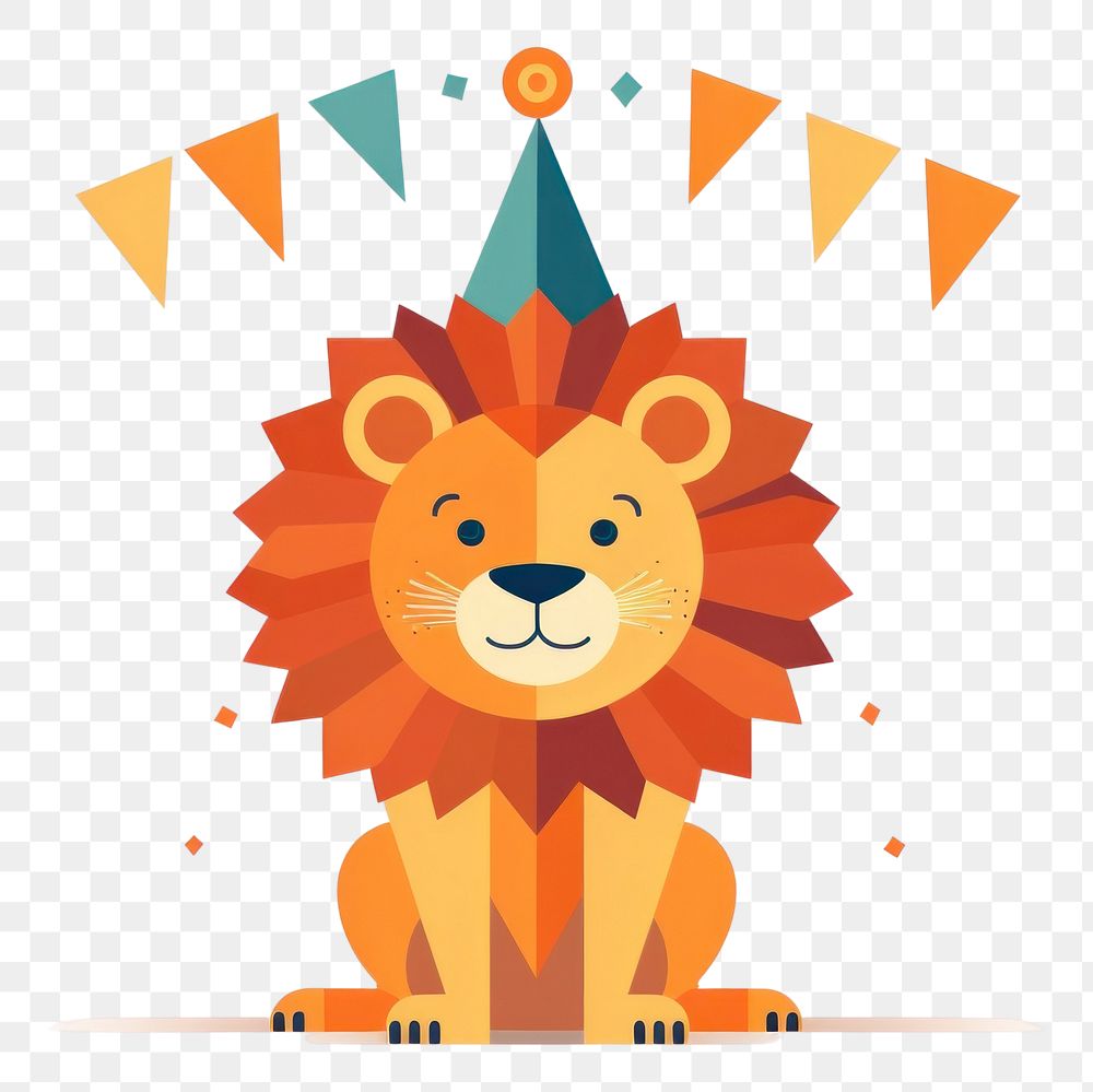 PNG  Circus lion representation celebration creativity. AI generated Image by rawpixel.