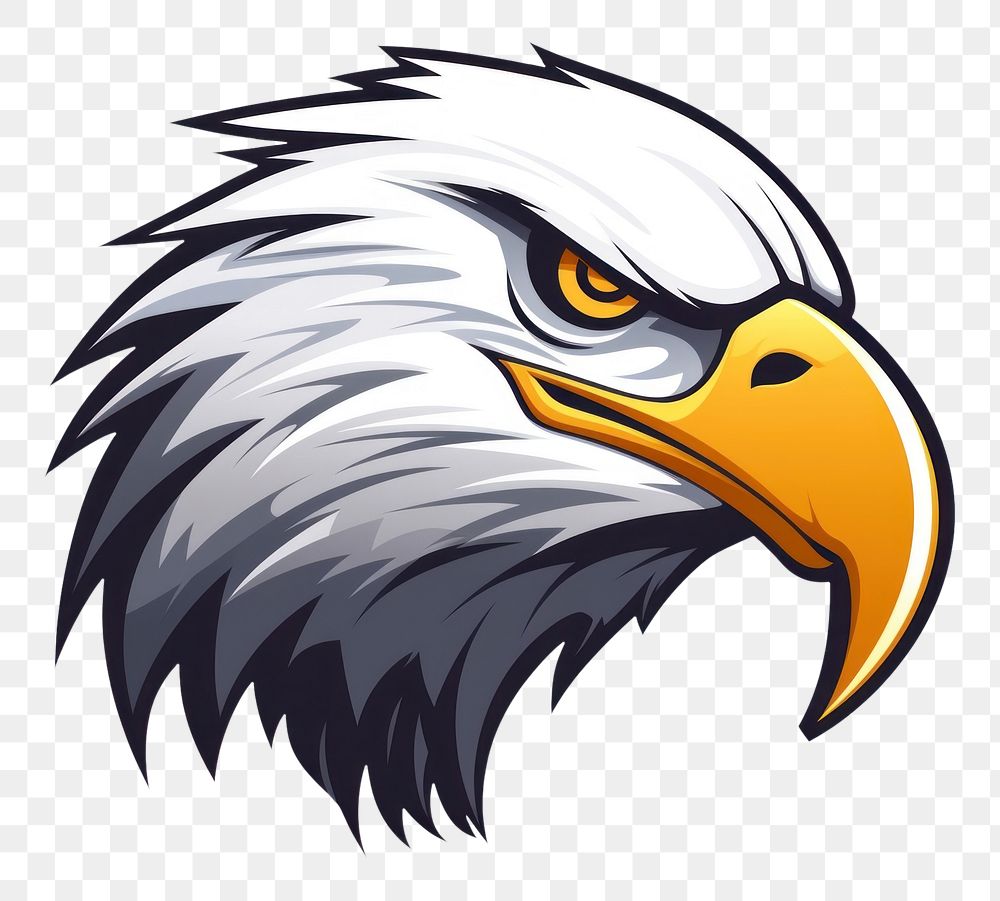 PNG Eagle mascot bird beak logo.