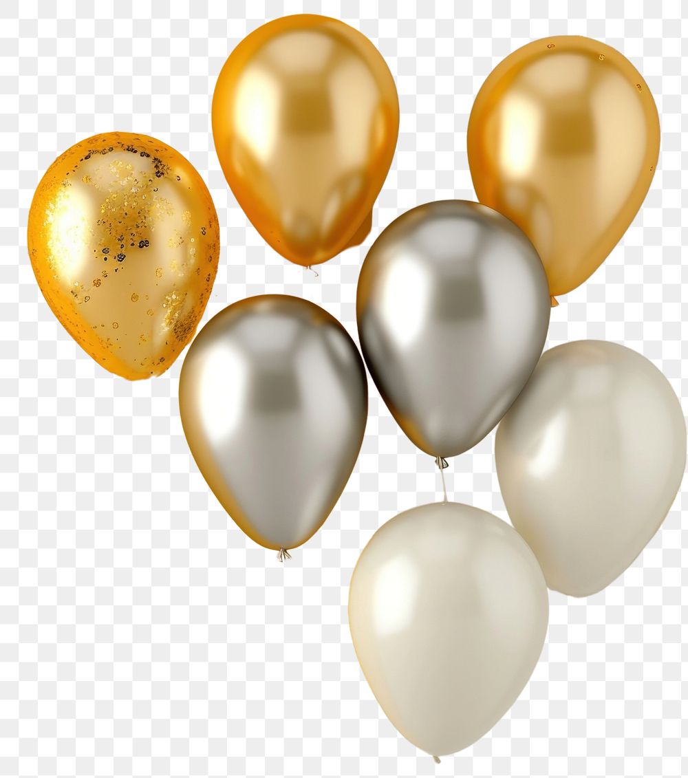 PNG Gold and silver balloon backgrounds celebration anniversary.